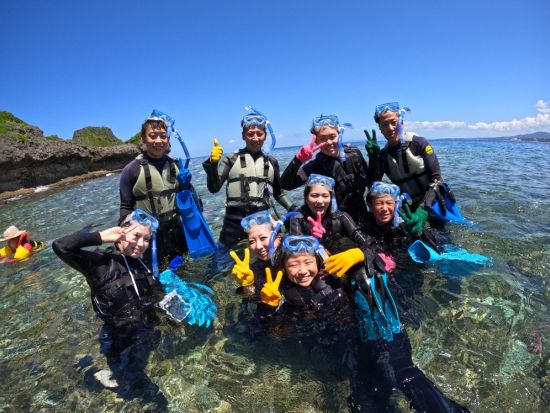 【貸切】美ら海シュノーケリング  専属ガイドの案内で泳ぎが苦手な方も初心者も安心 ＜餌あげ無料／浜川漁港発＞