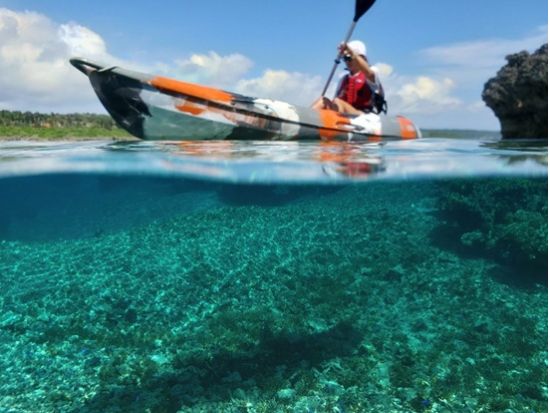 シギラビーチ発 宮古ブルーを漕ぎ出そう！カヤックで行くとっておきのシュノーケルスポット体験＜約2.5時間／宮古島＞