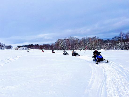 スノーモービル体験