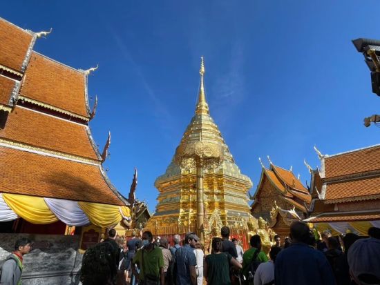 チェンマイ定番観光ツアー　ドイステープ寺院＋ゾウ体験＋エコ体験スポット巡り＜1日／日本語ガイド＞