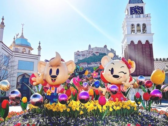 エバーランド1日入場券事前予約サービス　ヨーロピアンアドベンチャー散策＋絶叫コースターも動物もまとめて楽しめる人気施設