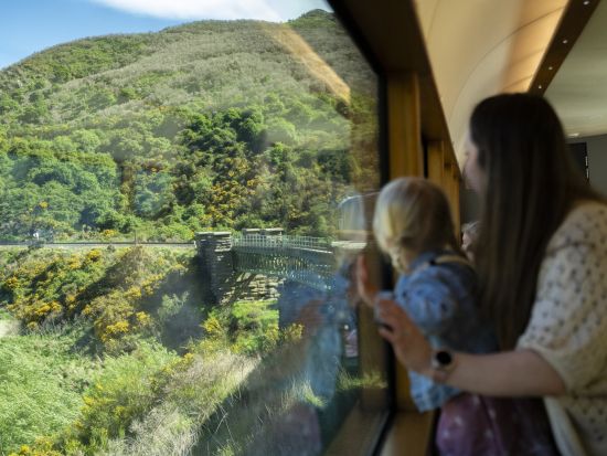 ダニーデン観光2泊3日ツアー　絶景列車「タイエリ渓谷鉄道」乗車付き！ ＜11～4月／朝食付き／クライストチャーチ発クイーンズタウン着＞