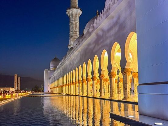 アブダビグランドモスク夜４