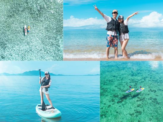 【少人数制】2歳〜参加可！海＆マングローブドローン・一眼レフ撮影付！上陸できるマングローブと青く澄んだ海SUP/カヌー！カメラマン案内＜約2時間／石垣島＞