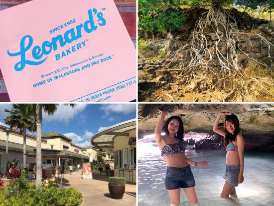 オアフ島西海岸！コオリナ＆ワイケレ＆絶景穴場スポット【アウトレット・ピンクピルボックス・ディズニーホテル・マーメイドケーブなど】＜日本人ガイド＆少人数制＞ 