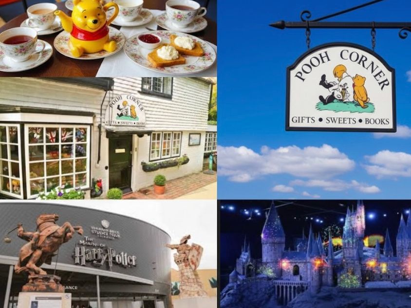 選べる2つの英国名所：プーさんの森／ブルーベル鉄道／ブライトン