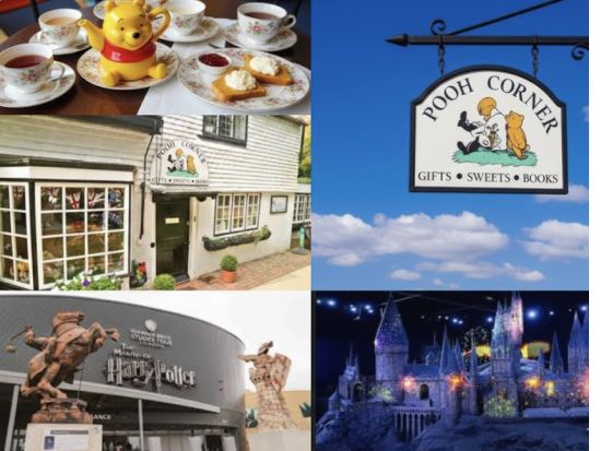 選べる2つの英国名所：プーさんの森／ブルーベル鉄道／ブライトン／ハリー・ポッター・スタジオ／セブンシスターズ《専用車＆日本語ドライバー》by とらベアトラベル