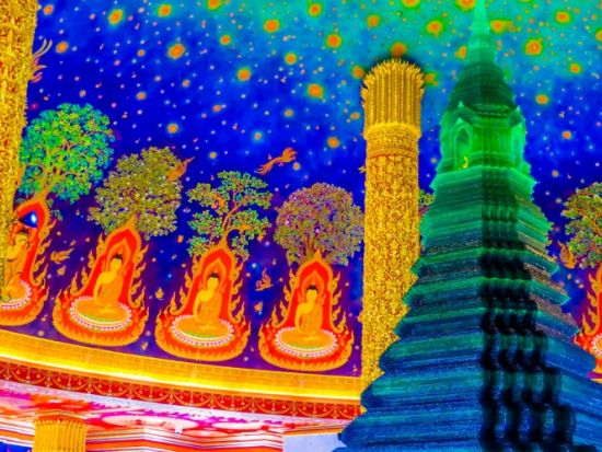 ピンクガネーシャ+ワットパクナム+エラワンミュージアム＋ワットアルン観光ツアー　親子旅・大人旅におすすめ＜1日／日本語ガイド＞