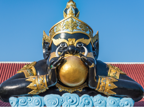 午後発！バンコクフォトジェニック半日観光ツアー ピンクのガネーシャ＋ワットパクナム＋ナイトマーケット＜当日予約OK／午後／日本語ガイド＞