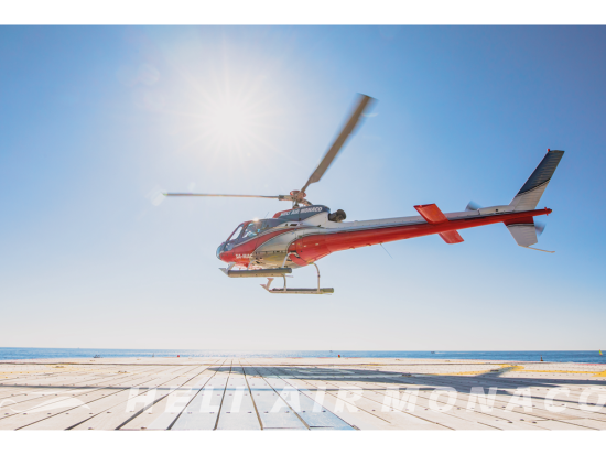 ニース ⇔ モナコ ヘリコプター片道送迎　約7分の空の旅！