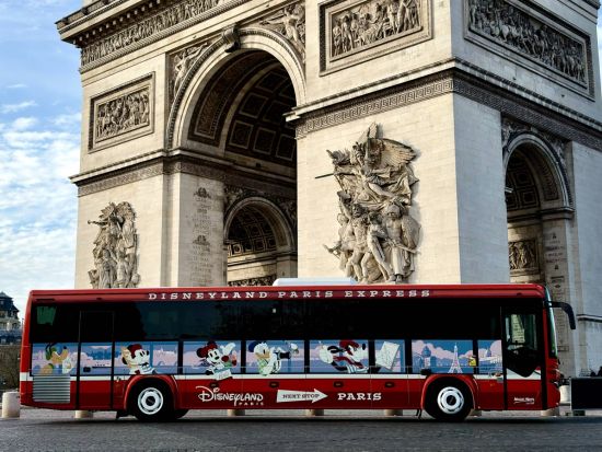 ディズニーランド・パリ　シャトルバス往復送迎＆パーク入場チケット 事前予約サービス ＜1パークもしくは2パーク／英語ドライバー／オペラエリア発＞