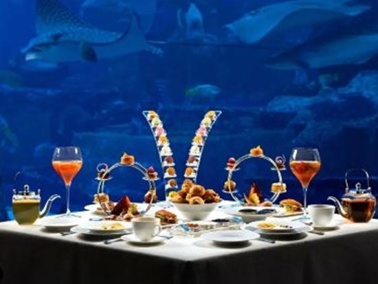 アクアリウムレストラン「オシアノ（Ossiano）」食事券＆事前予約サービス＜ディナー＞*アトランティス・ザ・パームホテル内