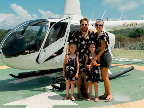 ヘリコプター遊覧飛行　バリ島の名所を空から満喫する贅沢体験＜10～35分間／混載／チャングー発＞