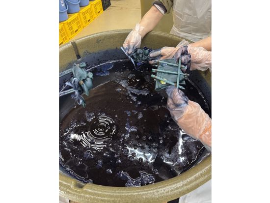 琉球藍染め体験 やんばるの森で天然発酵建て藍を体感 伝統技法と自然派染料を学ぼう＜60分～90分／団体様大歓迎／沖縄本島＞