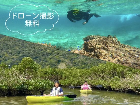 奄美大島〈お得なセットプラン〉【シュノーケル+マングローブカヌー】美しい白浜が広がる奄美大島！ドローン・ゴープロ撮影無料！お一人様も可能 by 奄美シーランド