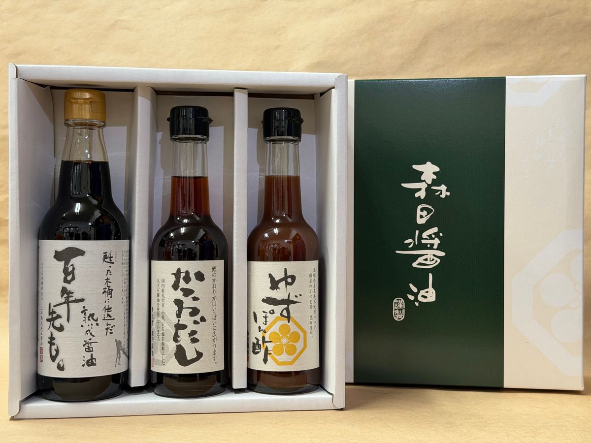 木桶熟成醤油 森田醤油(720ml)＆木桶熟成醤油 栄醤油(720ml) お取り寄せ】【数量限定(300本)】食で旅する島根県 甦った木桶に仕込ん