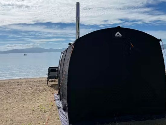 猪苗代湖フィンランド式サウナプラン　約3時間の体験で極上の「ととのう」を感じ、猪苗代湖を水風呂代わりにクールダウン＜12歳以上参加可／通年／福島県猪苗代湖＞