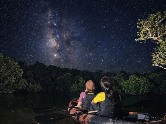 SUP or カヤック体験　茜色に染まるサンセット&神秘的なマングローブ探索&満点星空ナイト ＜2.5時間／写真データ付き＞