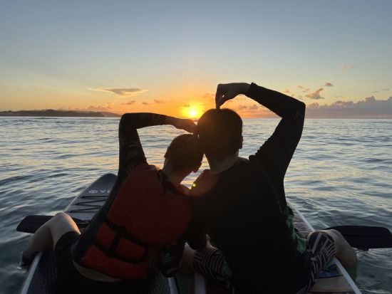 タンギッソンビーチツアー　穴場プライベートビーチでシュノーケリング＆SUP体験！＜午後発／送迎付＞byアクアブリーズ