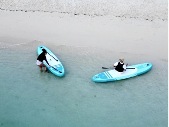 サンセットSUPツアー　夕陽に染まる海へ向かって出発！ ＜5歳から参加OK／宮古島＞