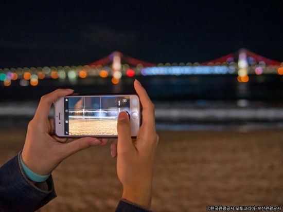 釜山夜景ツアー　BUSAN X the SKY入場＆民楽ザマーケット散策＆広安大橋夜景観賞 ＜ナッコプセ夕食／日本語ガイド＞