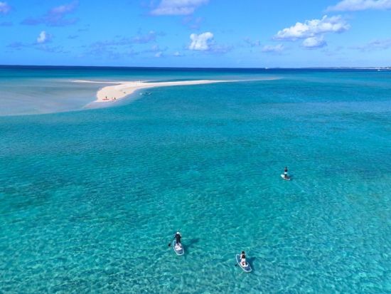 【貸切】ユニの浜上陸 クリアSUP/クリアカヤック選択可＜120分／ドローン撮影付／返金保証／宮古島＞