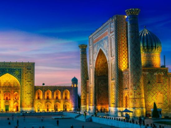 【1泊2日】列車で行く世界遺産サマルカンド&ブハラ 弾丸ツアー＜日本語ガイド／列車チケット・宿泊付／タシュケント発着＞