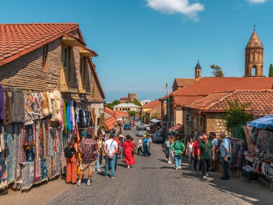 カヘティ地方 日帰り観光ツアー ワインテイスティング＋ボドベ修道院＋シグナギ散策＋ジョージア年代記＜英語ガイド／トビリシ発＞