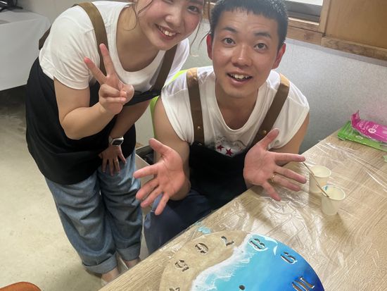 【沖縄・宮古島】〜都合の良い時間で予約可能！〜海レジンアート体験！大人気の『時計レジンアート制作』宮古島の海をアートで作ろう！〜カップル、ご家族におすすめ〜の写真4