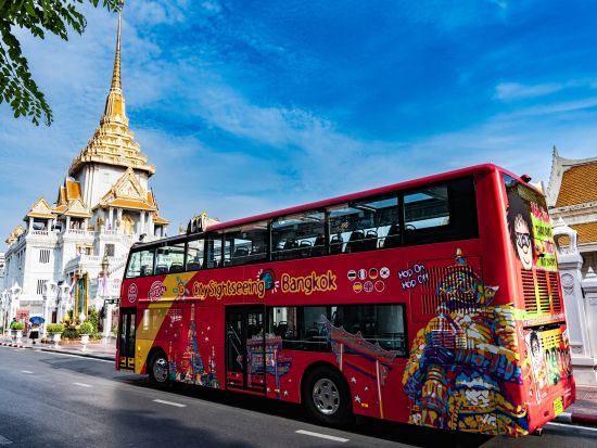 乗り降り自由！バンコク ホップオン・ホップオフ 観光バスチケット＜24時間・48時間／英語オーディオガイド＞