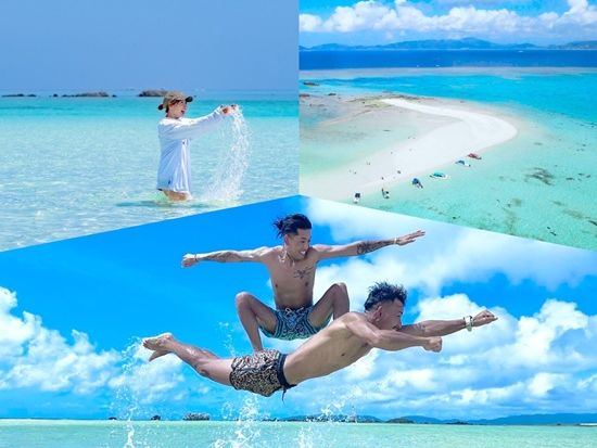 幻の島シュノーケルツアー 360°絶景を満喫！貝殻拾いや写真撮影も
