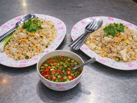 Michelin crab fried rice, rich flavor in program