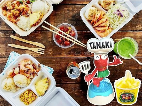 Tanakas Kahuku shrimp