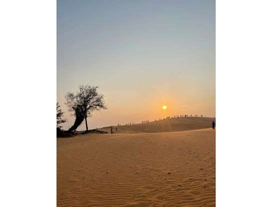 sunset at red sanddune_resize