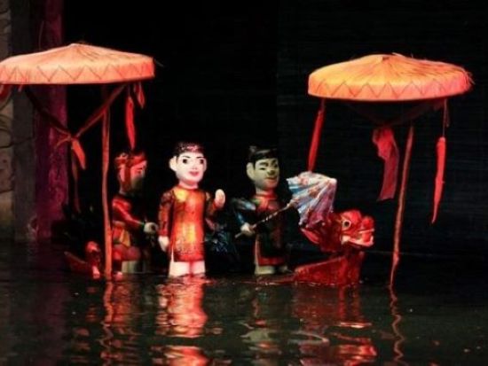 【文化体験】水上人形劇鑑賞（夕食付き）