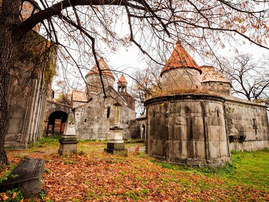 Haghartsin monastery in autumn 2