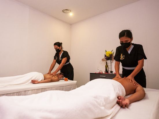 【帰国日プラン】韓国式スパ「エルスパ」 ヒマラヤ岩塩ストーンマッサージ他＜セブ島 ／空港お送り付き＞