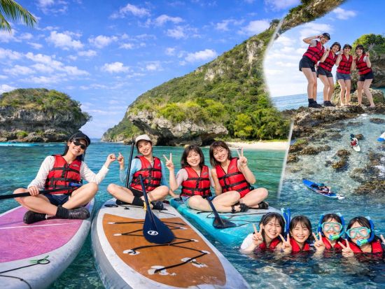 タンギッソンビーチツアー　穴場プライベートビーチでシュノーケリング＆SUP体験！＜午後発／送迎付＞byアクアブリーズ