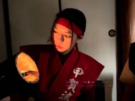 剛盗提灯づくり＆ナイトウォーク体験 完成した提灯を手に夜の山城を探検！＜2時間30分／甲賀市＞の写真3