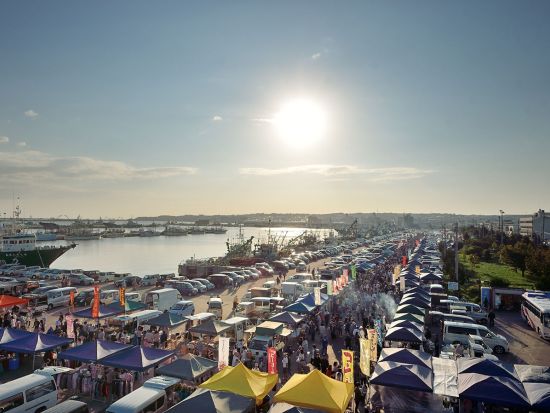 貸切観光タクシー 八戸の名物朝市（陸奥湊・舘鼻）と絶景の蕪島・葦毛崎展望台＆三陸復興国立公園種差海岸を巡る旅＜3時間／八戸市内発・八戸駅または八戸市内着＞