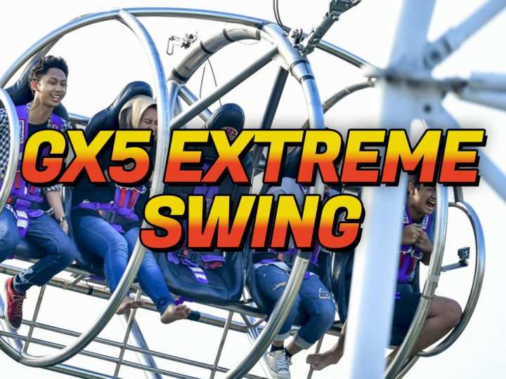 シンガポール・GX5 エクストリーム スイング・スリングショット 乗車