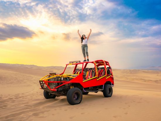 ナスカの地上絵＆ワカチナ湖日帰り観光ツアー　空から望む神秘と砂漠のオアシスを堪能＜LINE日本語サポート付き／スペイン語ドライバー／リマ発＞