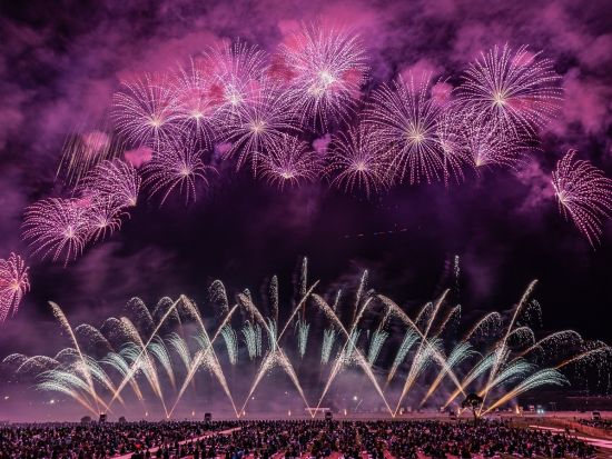 【10/17限定】福岡発日帰りバスツアー　第38回 八代全国花火競技大会　秋の夜空を彩る九州屈指の花火イベント＜博多発着＞