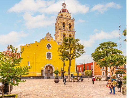 【11月1日限定】死者の日体験ツアー　マリーゴールド彩るプエブラ＆アトリスコで祝祭文化を堪能＜混載／日本語アシスタント／お土産付／メキシコシティ発＞