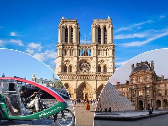 ルーブル美術館＆ノートルダム大聖堂 事前予約入場ツアー　最大5名の少人数制 ＜約4時間30分／英語ガイド＞