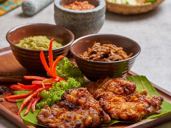 Signature Dish_Spicy Chicken Langkawi Luxe with Trio Sambal