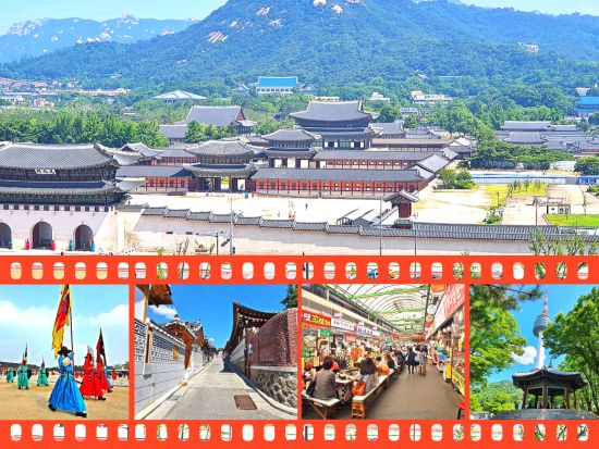 ソウルホットスポットTOP8 一日ツアー 景福宮＋守門将交代式＋北村＋仁寺洞＋益善洞＋広蔵市場＋聖水洞＋Nソウルタワー八角亭＜日本語ガイド＞