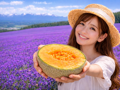 札幌発日帰りバスツアー富良野・美瑛絶景めぐり　青い池・四季彩の丘・ラベンダー畑ファーム富田 [旬のメロン半玉付き]＜7～9月毎週火・木・土＞の写真