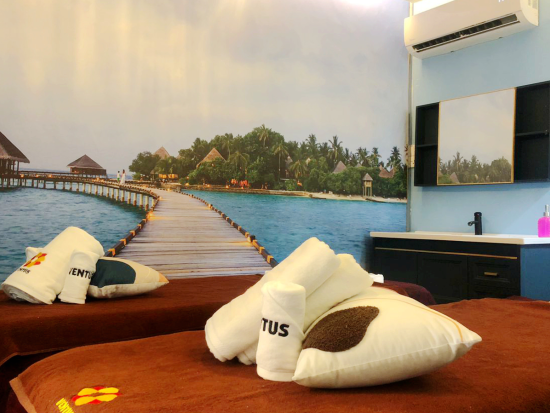 サバ・ベンタス・スパ「Sabah VENTUS SPA Massage Experie 」　人気ホットストーンで贅沢タイム＜メイクルーム完備＞