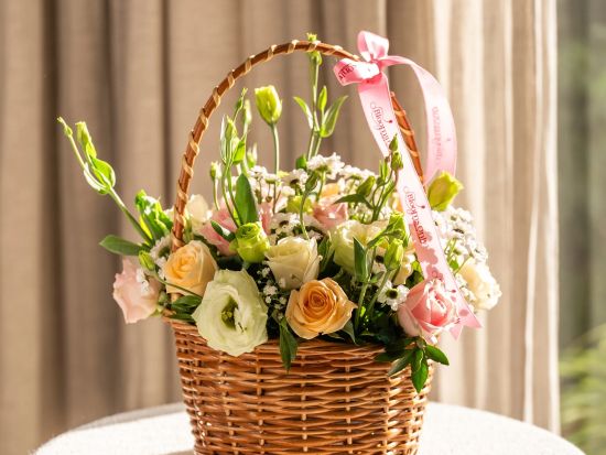 モンサンミッシェル 花束手配サービス　記念日やサプライズに！選べるブーケまたはバスケットタイプ